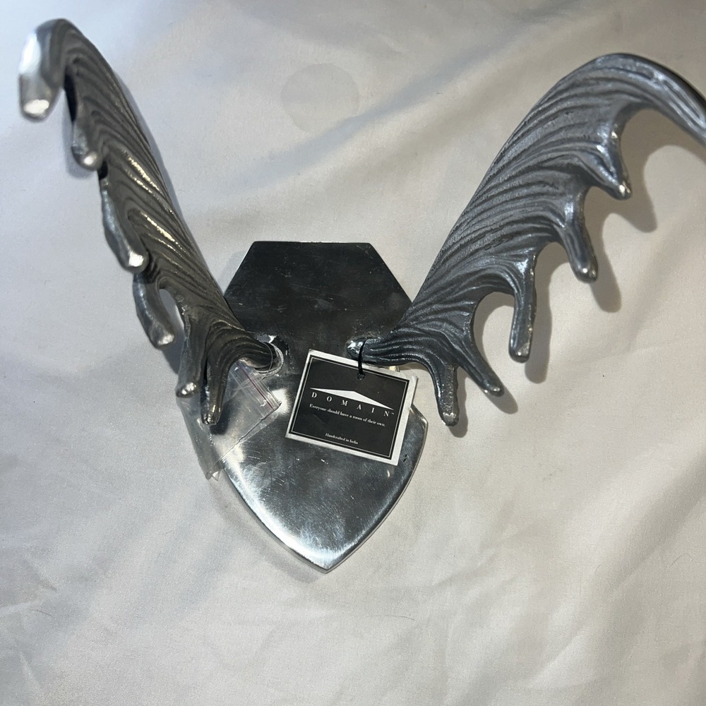 Moose Antlers Cast‎ Aluminum Wall Mount or Hooks New With Tags